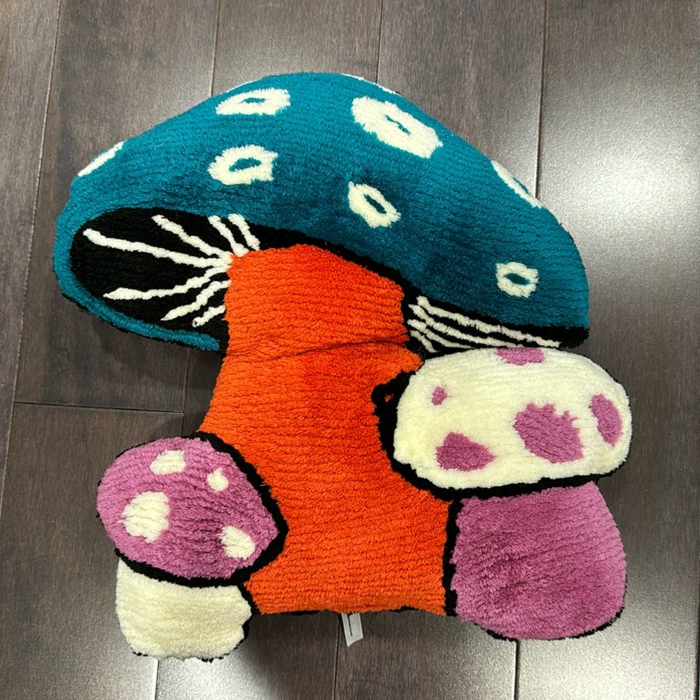 Urban Outfitters Home Tufted Mushroom Pillow